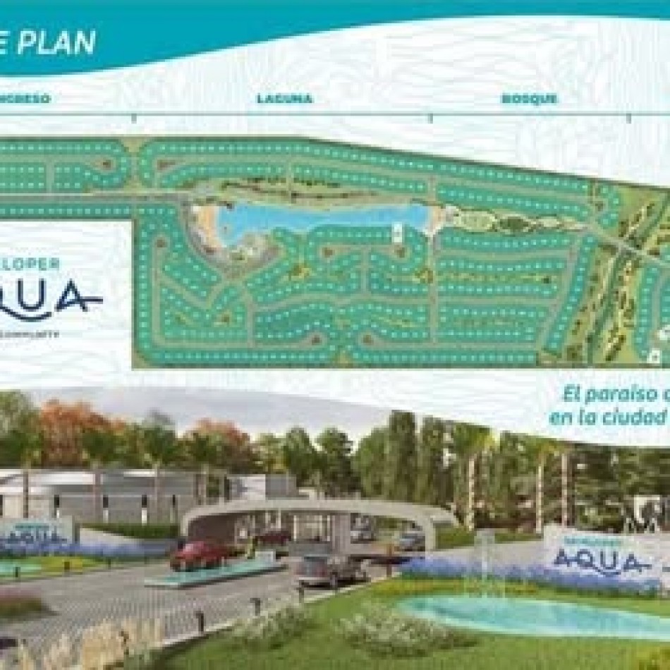 SE VENDEN LOTES EN DEVELOPER AQUA RESORT COMMUNITY