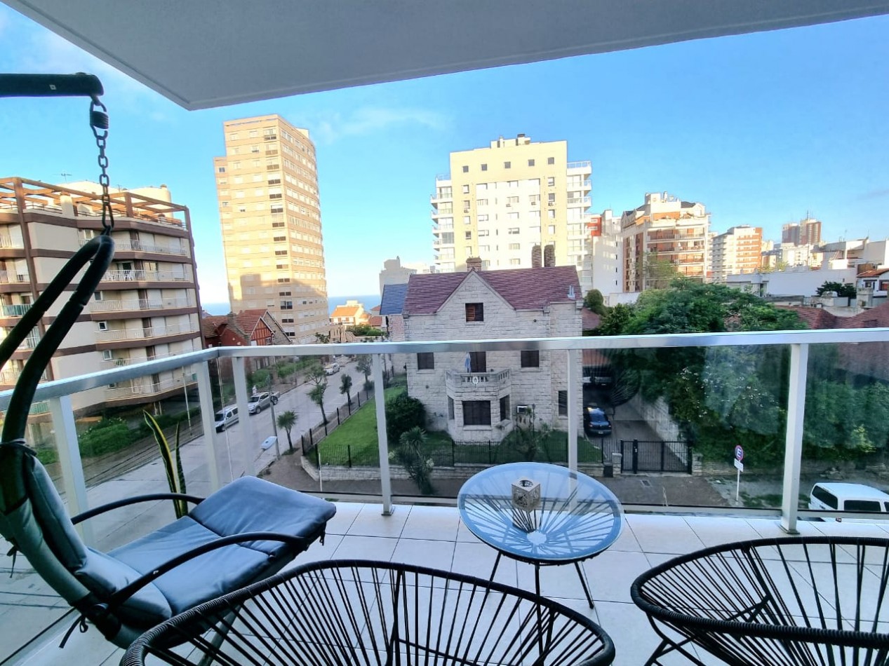 SE VENDE DEPARTAMENTO 2 AMBIENTES CON COCHERA, AMENITIES Y VISTA PARCIAL AL MAR EN ZONA STELLA MARIS